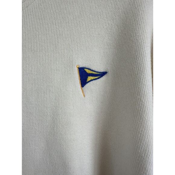 Cutter & Buck Sweater Pullover V-neck 100% Cotton Nautical Beachy Size Womens L - Picture 4 of 10